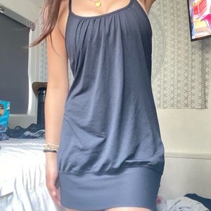 Black Lululemon workout, tennis dress romper